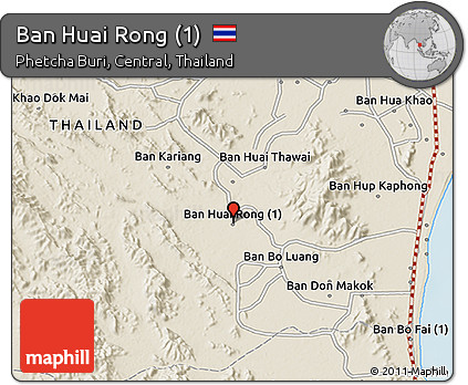 Shaded Relief 3D Map of Ban Huai Rong (1)