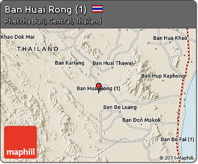 Shaded Relief 3D Map of Ban Huai Rong (1)