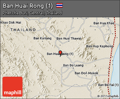 Shaded Relief 3D Map of Ban Huai Rong (1)