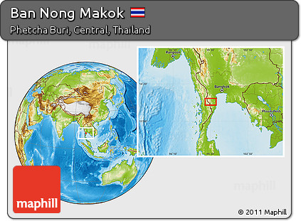 Physical Location Map of Ban Nong Makok