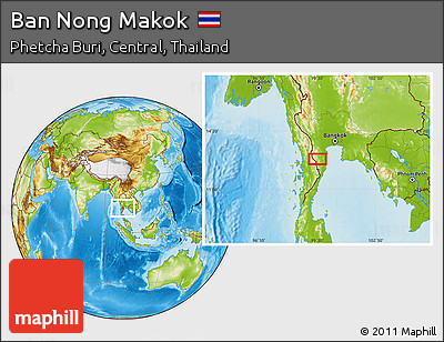 Physical Location Map of Ban Nong Makok
