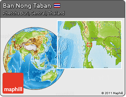 Physical Location Map of Ban Nong Taban