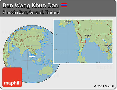 Savanna Style Location Map of Ban Wang Khun Dan