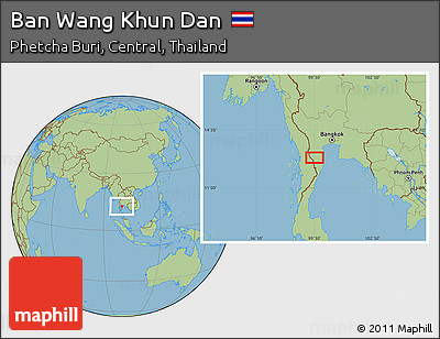 Savanna Style Location Map of Ban Wang Khun Dan