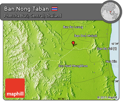 Physical Map of Ban Nong Taban