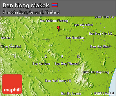 Physical Map of Ban Nong Makok
