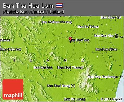 Physical Map of Ban Tha Hua Lom