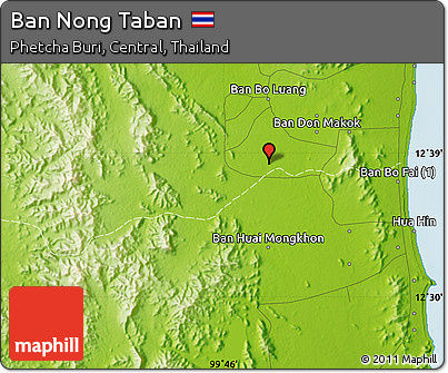 Physical Map of Ban Nong Taban