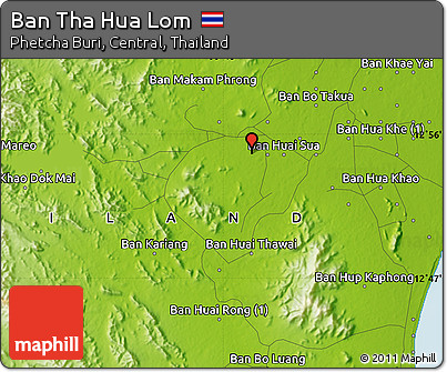 Physical Map of Ban Tha Hua Lom