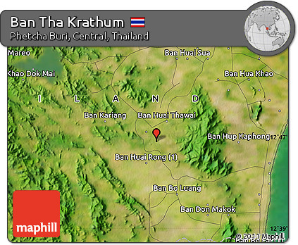 Satellite Map of Ban Tha Krathum