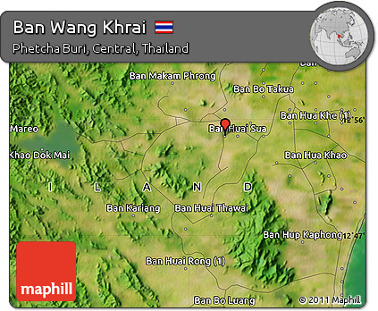 Satellite Map of Ban Wang Khrai