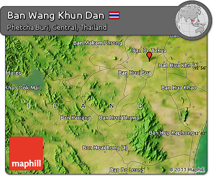 Satellite Map of Ban Wang Khun Dan