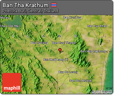 Satellite Map of Ban Tha Krathum