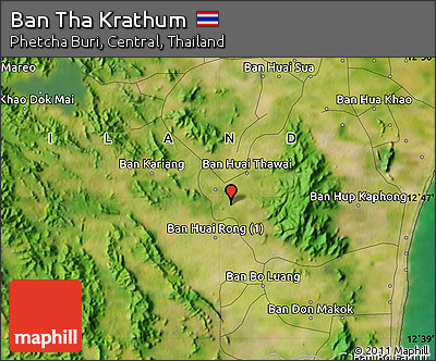 Satellite Map of Ban Tha Krathum