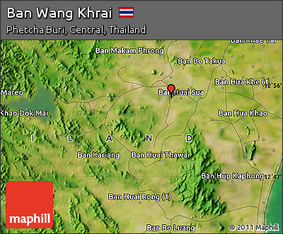 Satellite Map of Ban Wang Khrai