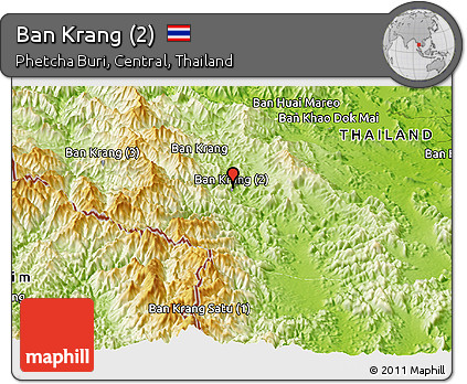 Physical Panoramic Map of Ban Krang (2)