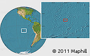Satellite Location Map of the area around 12° 22' 13" S, 101° 55' 30" W