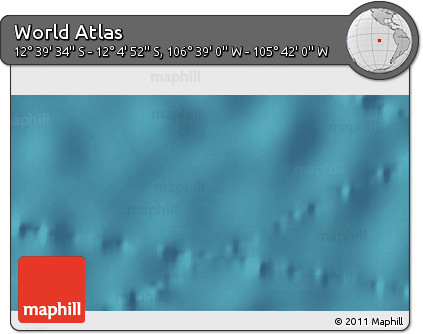 Satellite 3D Map of the Area around 12° 22' 13" S, 106° 10' 30" W