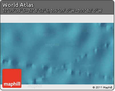 Satellite 3D Map of the Area around 12° 22' 13" S, 106° 10' 30" W
