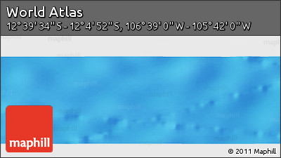 Physical Panoramic Map of the Area around 12° 22' 13" S, 106° 10' 30" W