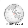 Outline Map of the Area around 12° 22' 13" S, 109° 43' 29" E, rectangular outline