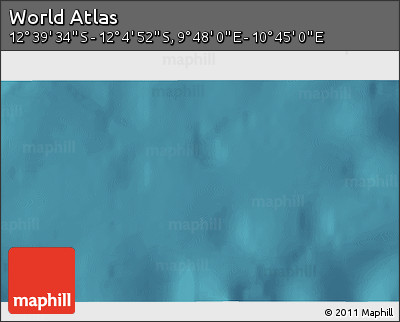 Satellite 3D Map of the Area around 12° 22' 13" S, 10° 16' 30" E