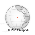 Outline Map of the Area around 12° 22' 13" S, 112° 7' 30" W, rectangular outline