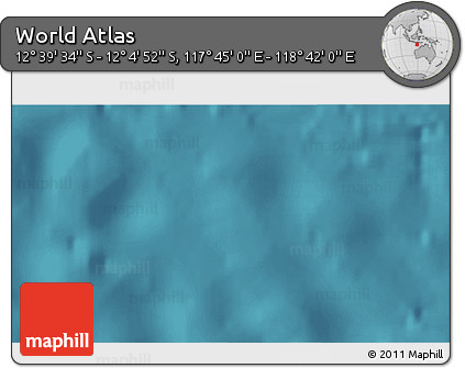 Satellite 3D Map of the Area around 12° 22' 13" S, 118° 13' 29" E