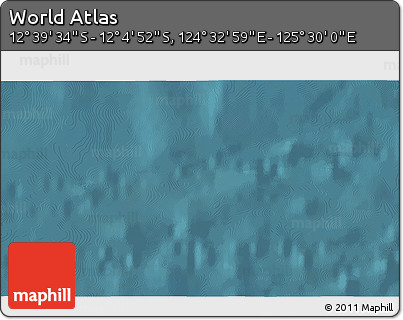 Satellite 3D Map of the Area around 12° 22' 13" S, 125° 1' 30" E
