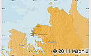 Political Map of the area around 12° 22' 13" S, 130° 58' 29" E