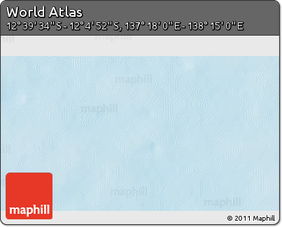 Physical 3D Map of the Area around 12° 22' 13" S, 137° 46' 30" E