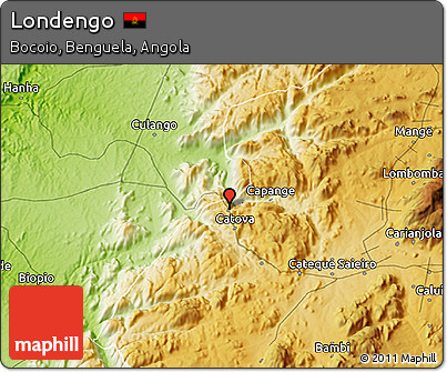Physical 3D Map of Londengo