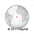 Outline Map of the Area around 12° 22' 13" S, 13° 31' 30" W, rectangular outline