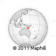 Outline Map of the Area around 12° 22' 13" S, 143° 43' 29" E, rectangular outline