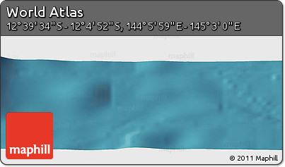 Satellite Panoramic Map of the Area around 12° 22' 13" S, 144° 34' 29" E