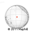 Outline Map of the Area around 12° 22' 13" S, 144° 25' 30" W, rectangular outline