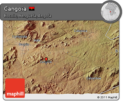 Satellite 3D Map of Cangoia