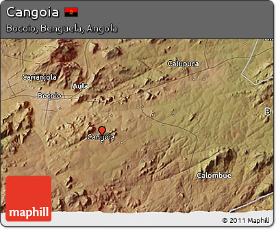 Satellite 3D Map of Cangoia
