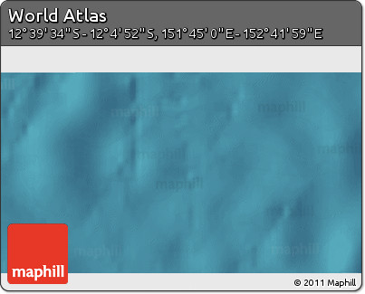 Satellite 3D Map of the Area around 12° 22' 13" S, 152° 13' 29" E