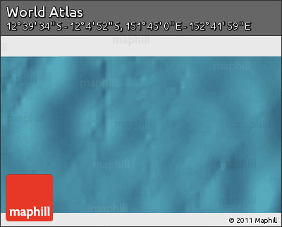 Satellite 3D Map of the Area around 12° 22' 13" S, 152° 13' 29" E