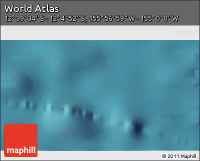 Satellite 3D Map of the Area around 12° 22' 13" S, 155° 28' 29" W
