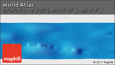 Physical Panoramic Map of the Area around 12° 22' 13" S, 155° 28' 29" W
