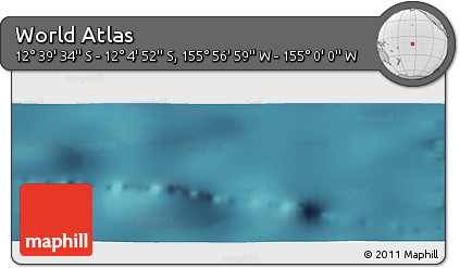 Satellite Panoramic Map of the Area around 12° 22' 13" S, 155° 28' 29" W
