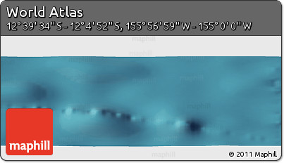 Satellite Panoramic Map of the Area around 12° 22' 13" S, 155° 28' 29" W