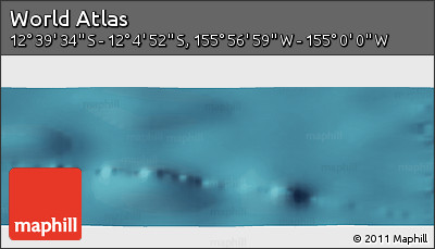 Satellite Panoramic Map of the Area around 12° 22' 13" S, 155° 28' 29" W