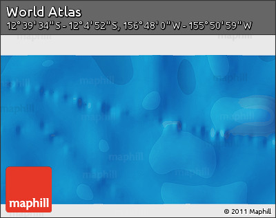 Political 3D Map of the Area around 12° 22' 13" S, 156° 19' 29" W