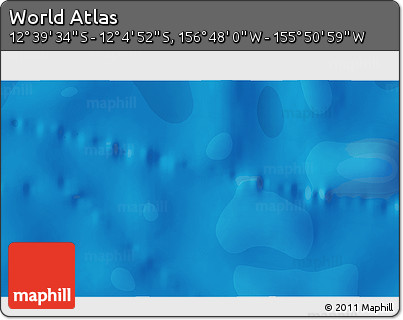 Political 3D Map of the Area around 12° 22' 13" S, 156° 19' 29" W
