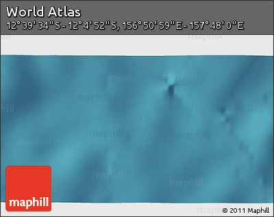 Satellite 3D Map of the Area around 12° 22' 13" S, 157° 19' 29" E