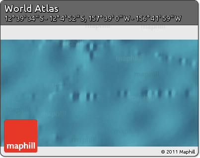 Satellite 3D Map of the Area around 12° 22' 13" S, 157° 10' 30" W