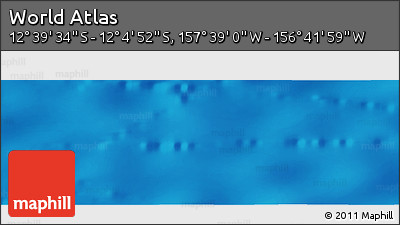 Shaded Relief Panoramic Map of the Area around 12° 22' 13" S, 157° 10' 30" W